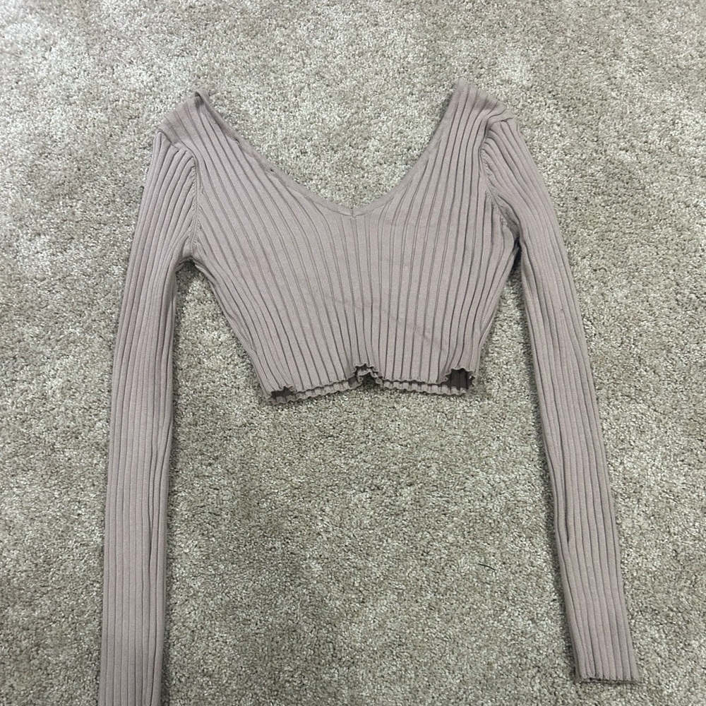 cropped long sleeve